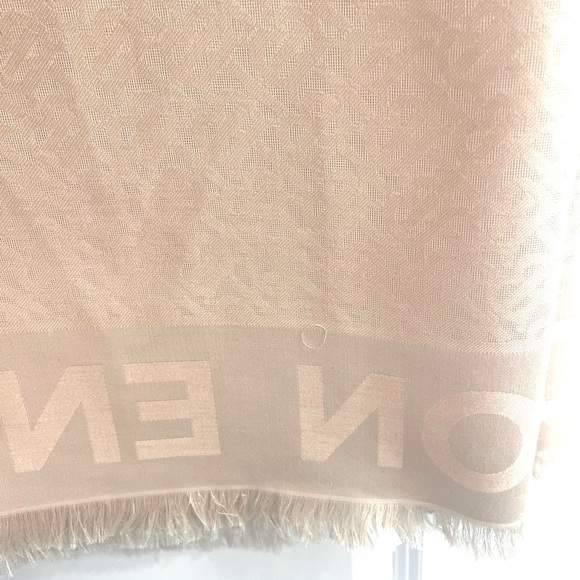 Authentic Burberry Monogram Silk Wool Large Square Scarf - Picture 12 of 14